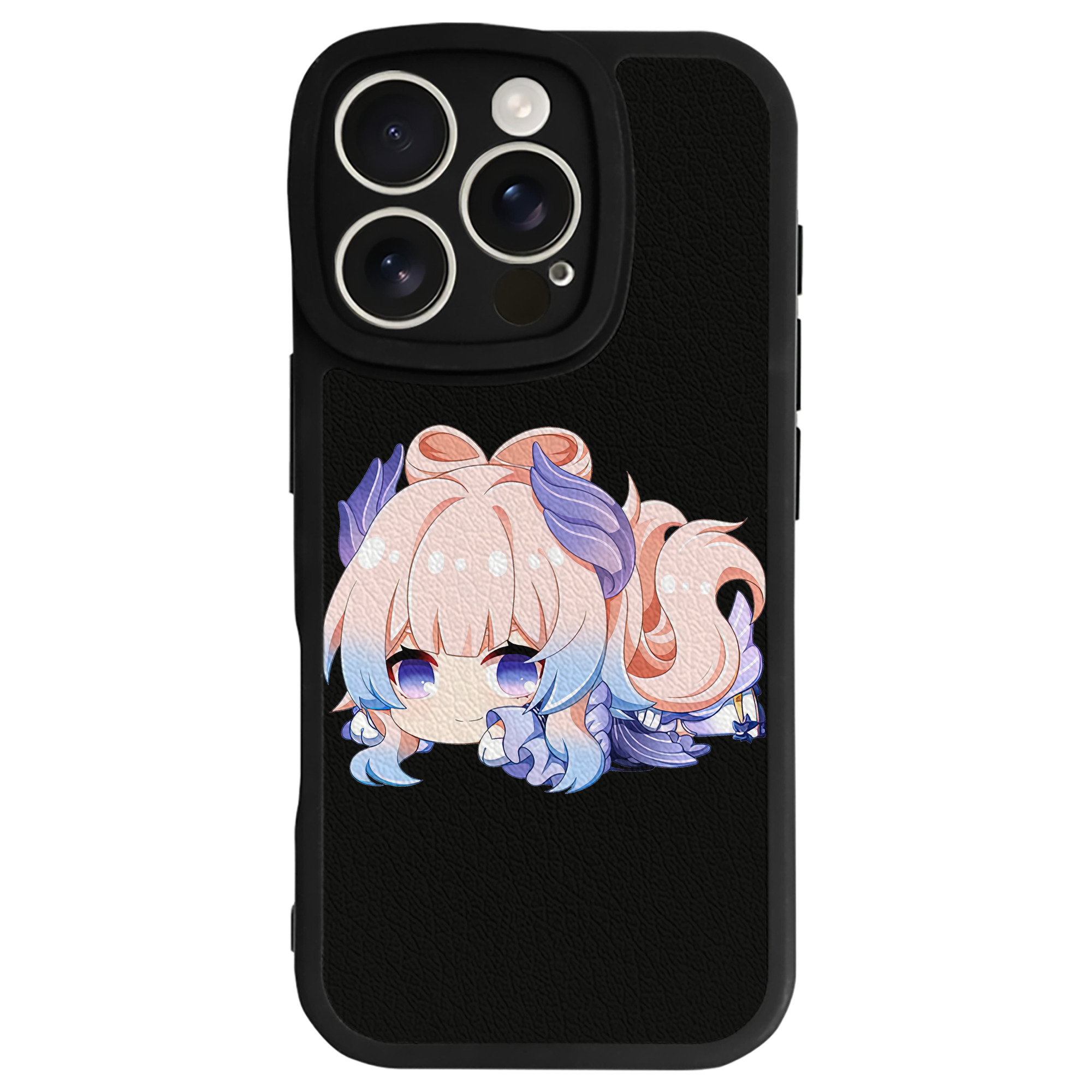 げんし神 珊瑚宮心海 サンゴノミヤ・ココミ genshin Sangonomiya Kokomi 【iPhone 16シリーズ対応】シリコンスマホケース（レザー調） 材質：シリコン